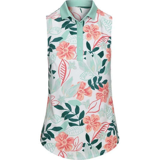 Bulk Custom Custom logo heat sublimation sports women's quick-drying sleeveless heat sublimation printed quick-drying golf shirts suitable for women with Logo Embroidery - Manufacturer Qiandao