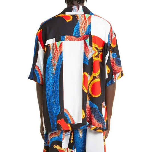 Bulk Custom OEM Custom logo Holiday Men's Hot Hawaiian Oversized Short Sleeve Cotton Rayon Premium Quality Hawaiian Shirt Manufacturer with Logo Embroidery - Manufacturer Qiandao