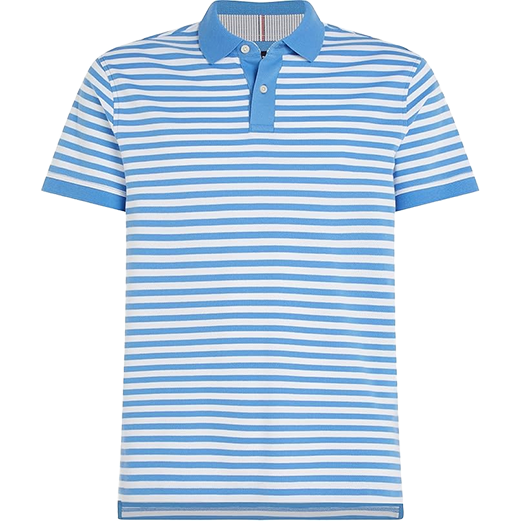 Hot Selling Men's Striped for POLO Shirts Breathable Cotton Knitted Fabric Plus Size Design with Customizable Logo