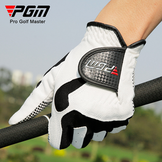 PGM Men's Golf Glove (Gray & White)