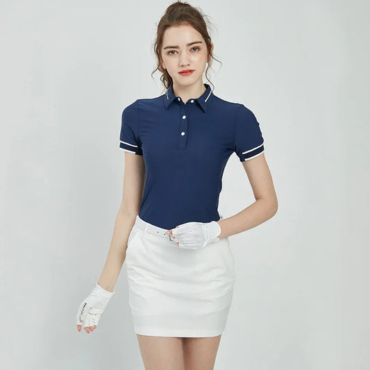 Bulk Custom Ladies Golf Shirt Customized Sublimation Printing Slim Fit Women Golf Polo Shirt with Logo Embroidery - Manufacturer Qiandao