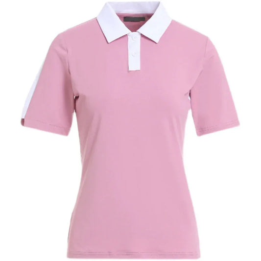 Bulk Custom Custom Design Women Golf Polo Shirt Top Slim Fit Lady Manufacturer Apparel Embroidered Logo Golf Wear Polo Shirts for Women with Logo Embroidery - Manufacturer Qiandao