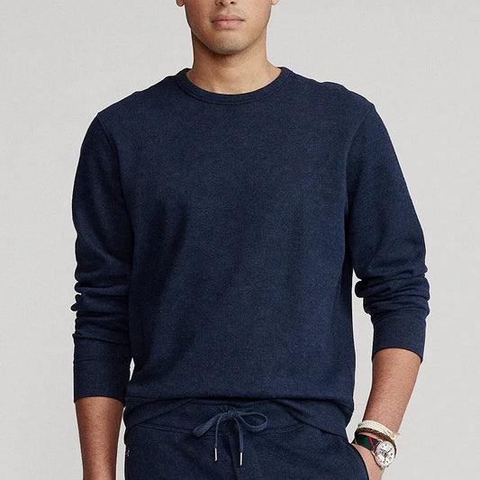 Bulk Custom Custom Crewneck Manufacturers Long Sleeve Organic Cotton Blank Solid Color Oversized Vintage Crew Neck Sweat Shirts Men Pullover with Logo Embroidery - Manufacturer Qiandao
