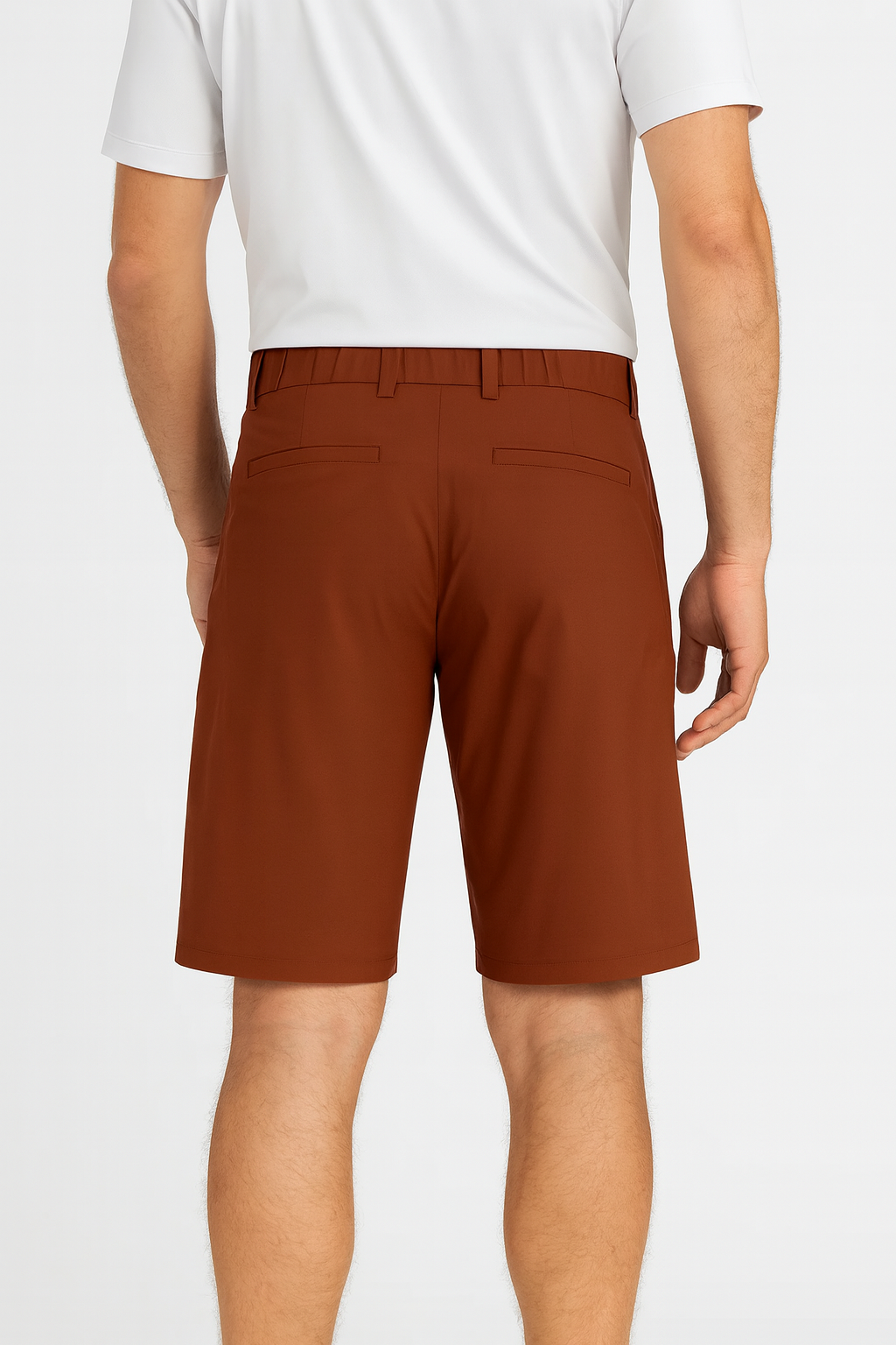 Vintage Brown - Red Casual Shorts