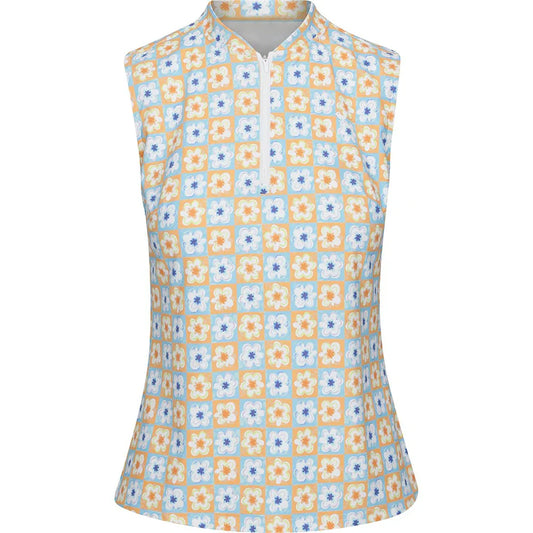 Bulk Custom Custom sublimated women's quick-drying sleeveless golf quarter-zip sun-protective sports pullover with Logo Embroidery - Manufacturer Qiandao