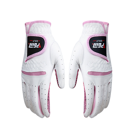 PGM Women's Golf Gloves (White & Light Blue Series)