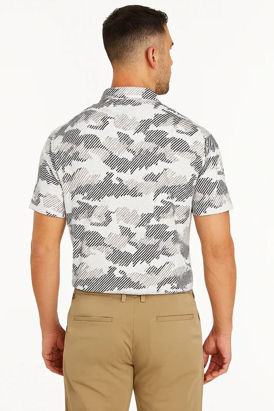 Bulk Custom Striped Quick Dry Polo Shirt - Antimicrobial Slim Fit for Ultimate Comfort with Logo Embroidery - Manufacturer Qiandao