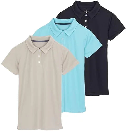Bulk Custom Women's casual short-sleeved high-performance polo shirts, quick-drying and wrinkle-resistant, with solid colors and patterns, made of polyester, featuring a washing process and customized logos, suitable for summer with Logo Embroidery - Manufacturer Qiandao