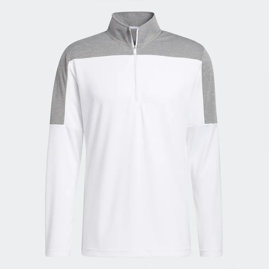 Quarter 1/4 Zip Neck Golf Men Pullover Sweatshirt Grey Long Sleeve Color Custom Logo Size Customized Printed S-3XL