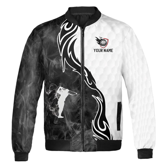Bulk Custom High Quality Customized Palm Tree Pattern Outdoor Uniform Nylon Polyester Sports Waterproof Male Soft Golf Jacket for Men with Logo Embroidery - Manufacturer Qiandao