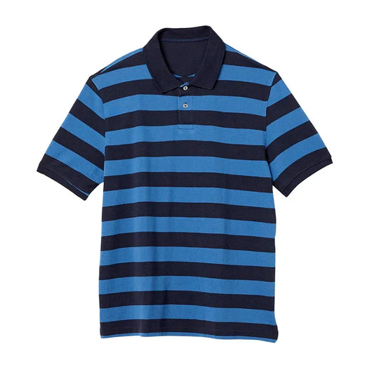 Bulk Custom Custom Logo 100% Cotton Office Uniform Design Embroidered Canvas Striped Printed Golf T-Shirt for Men with Logo Embroidery - Manufacturer Qiandao