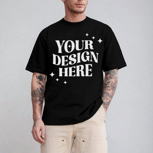 Bulk Custom Summer Mens Clothing Breathable Fashion Black Unisex T Shirt Custom Logo Cotton Quick Dry Gym Tee Shirts with logo Customize with Logo Embroidery - Manufacturer Qiandao