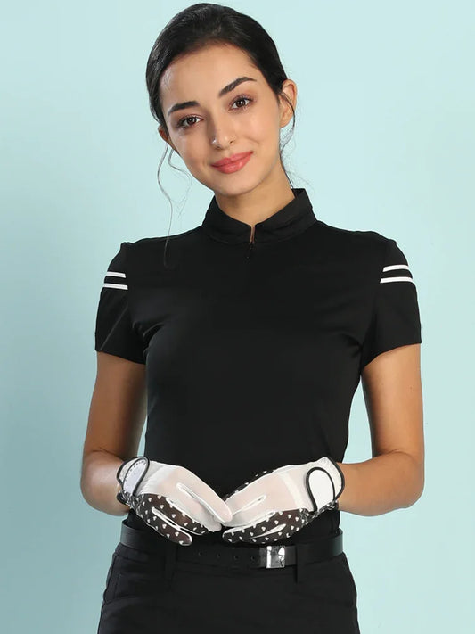Bulk Custom Custom Logo Design Clothes Ladies White Polo Shirts Sportswear Pique Polo Shirts Golf Polo T Shirt for Women with Logo Embroidery - Manufacturer Qiandao