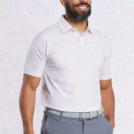 Bulk Custom Oem logo Men's Summer Casual Pattern Print Oversized High Quality Moisture Wicking Elastic Floral Jersey Golf Polo Shirt for Men with Logo Embroidery - Manufacturer Qiandao
