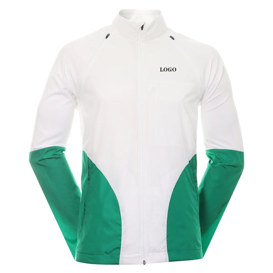 Bulk Custom Designer logo Man Clothing High Quality Lightweight Plus Size Sport Windbreaker Custom Golf Jacket for Men with Logo Embroidery - Manufacturer Qiandao