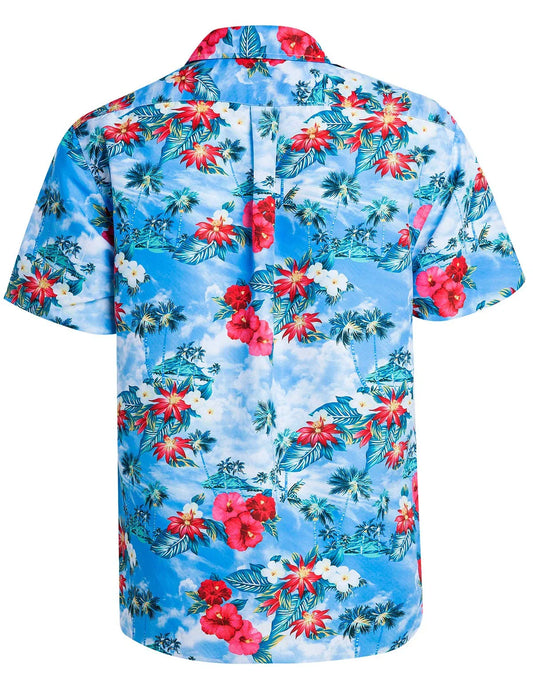 Bulk Custom High Quality Design Custom Full Print Button Holiday Men's Shirt Short Fashion Camping Beach Shirt for Men with Logo Embroidery - Manufacturer Qiandao