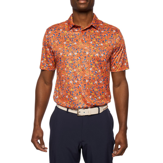Men's Short-Sleeved Summer Sportswear Casual Print T-Shirt for Polo and Golf Men's US Style