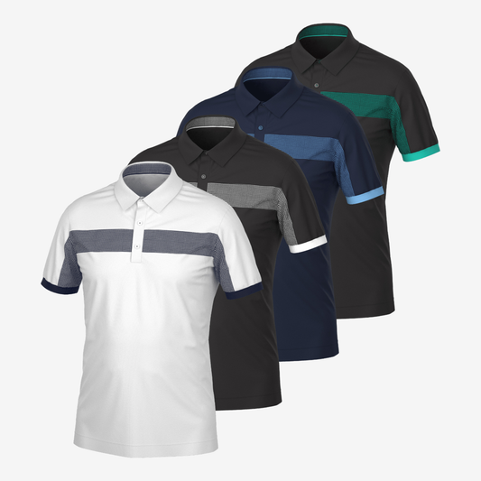 OEM Design Performance Cotton Quick Drying Breathable Trendy Unisex Polo Shirts High Quality Golf Clothes for Men