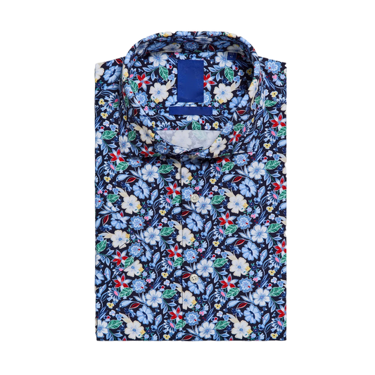 Bulk Custom Designer Casual Button Down Formal Slim Fit Luxury High Quality Stretch 100% Polyester Printed Personalized logo Hawaiian Shirts with Logo Embroidery - Manufacturer Qiandao