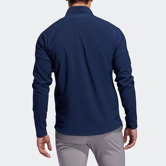 Bulk Custom China Supplier Custom Logo Men Golf Full Zip Jacket With Front Pocket with Logo Embroidery - Manufacturer Qiandao