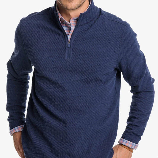 Bulk Custom High Quality Stylish Custom Wholesale Stand Collar Quarter Zip Men's Oversized Sweatshirt Half Zipper Men's Pullover with Logo Embroidery - Manufacturer Qiandao