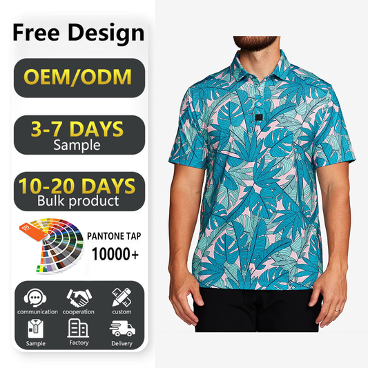 Custom Logo Performance Moisture Wicking Dry Fit Golf Apparel Washed Letter Printed Plus Size Men's Polo Shirt
