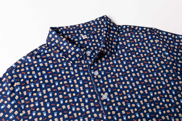 Gourmet Antimicrobial Polo Shirt for Men - Quick Dry Slim Fit Design