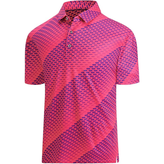 Bulk Custom Men's Performance Short Sleeve for Polo Golf Shirts Custom Logo Dry Fit Print Moisture Wicking Made of Jersey Fabric with Logo Embroidery - Manufacturer Qiandao