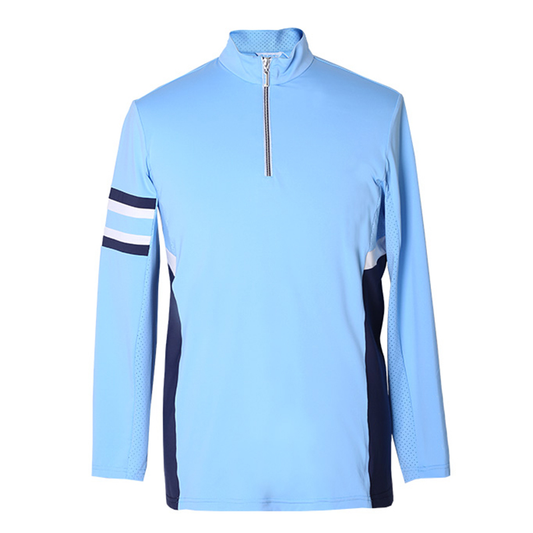 Custom Design Knitted Cotton Polyester Cashmere Plain Zip Neck Plus Size Oversized Mens Golf Sweatshirt