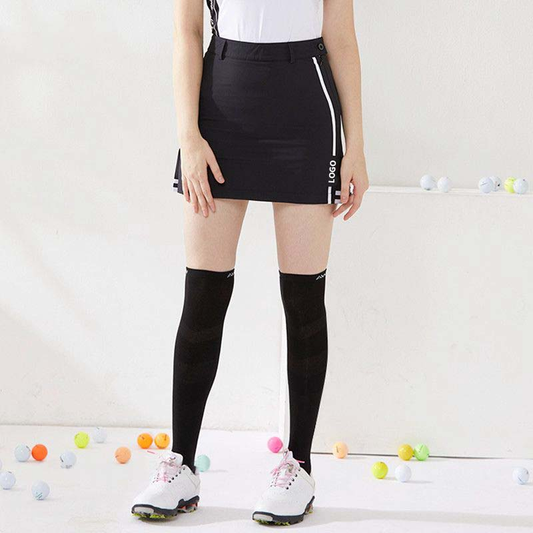 OEM custom-made logo women's summer stretchy golf skirts, women's sporty pleated skirts and high-waisted golf skirts