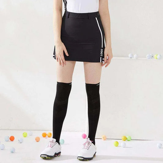 Bulk Custom OEM custom-made logo women's summer stretchy golf skirts, women's sporty pleated skirts and high-waisted golf skirts with Logo Embroidery - Manufacturer Qiandao