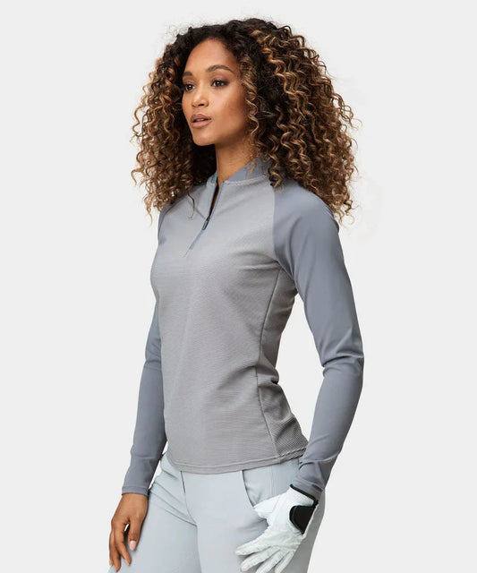 Bulk Custom Luxury Sublimation Golf Pullover for Women High Quality Jersey Quarter Zip Sweatshirt Custom Printed with Front Logo Active Wear with Logo Embroidery - Manufacturer Qiandao