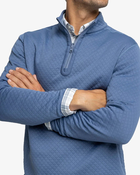 Bulk Custom Hot Sale Products Men 1/4 Half Open Zipper Men's Sweater 1/4 Zip Pullover Casual Sweatshirt Half Zip Collar Pullover with Logo Embroidery - Manufacturer Qiandao