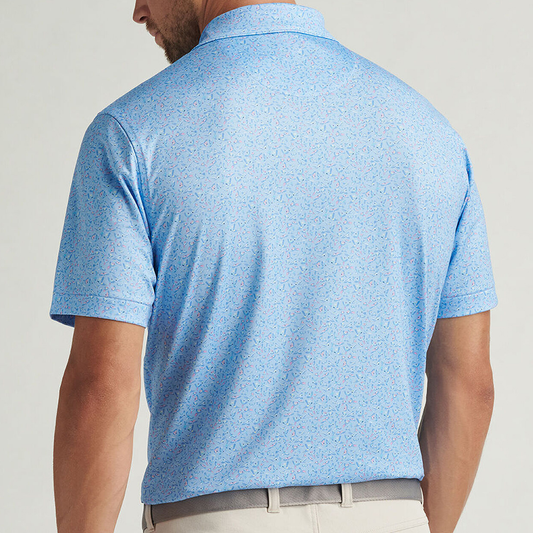Premium Quality Men's Casual Slim Fit for Polo Shirts Customized Embroidered Collar with Personalized Logo Golf Wear