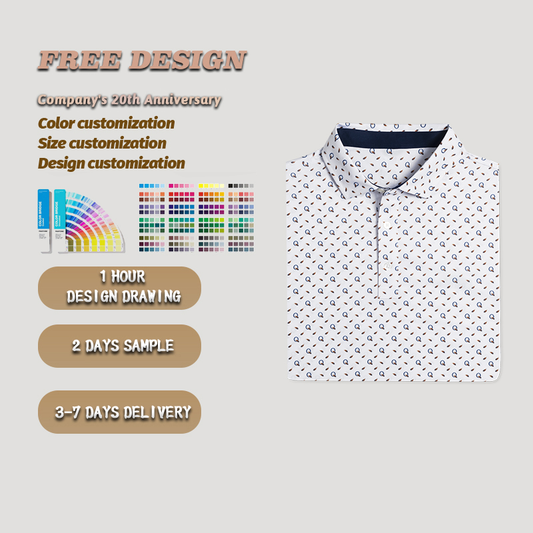 Custom Logo Eco Men's Sport Polyester T-Shirt High Quality Performance UPF Sublimation Print Funny for Polo Golf T-Shirts