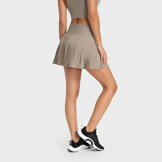 Bulk Custom OEM customized women's wrinkled golf and tennis skorts for summer, women's summer golf apparel and women's summer dresses with Logo Embroidery - Manufacturer Qiandao