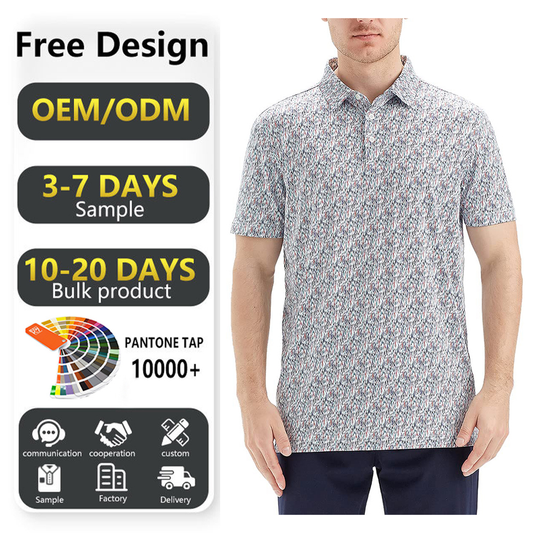 Luxury Manufacturer Nylon Spandex Fashion Mens Custom logo Embroidered Golf Personalised Polo t Shirt