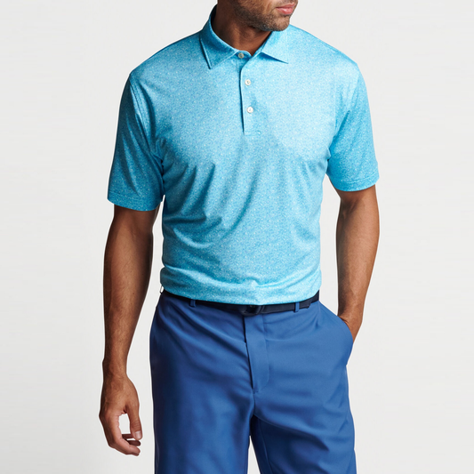 Custom Logo Embroidery Button Down Collar Polyester Spandex Polo Spf 50 Golf Polo Shirts