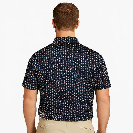 Bulk Custom Gourmet Antimicrobial Polo Shirt for Men - Quick Dry Slim Fit Design with Logo Embroidery - Manufacturer Qiandao