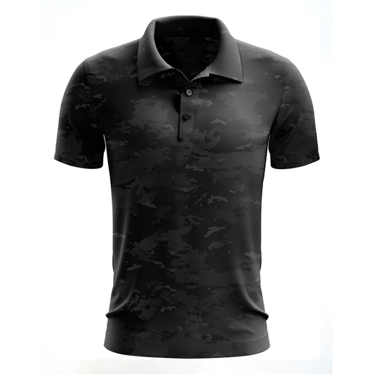 Custom logo Quick Dry Slim Fit Knit Sublimation Performance Camo Print Mens Polo Shirts Submilated Designs Golf Polo T-shirt