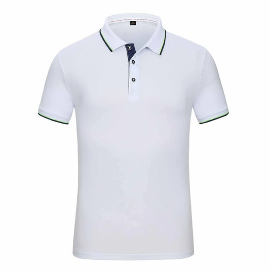 Bulk Custom Custom Logo Quick Dry Summer Button Casual Sports Jersey for Polo Solid White Knitted Fabric Short Sleeve Athletic Golf T-Shirt with Logo Embroidery - Manufacturer Qiandao