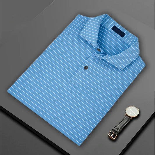 Bulk Custom High Quality Custom Logo Sublimation With Embroidery Polyester Spandex Different Color Custom Striped Polo Shirt Golf Wear with Logo Embroidery - Manufacturer Qiandao