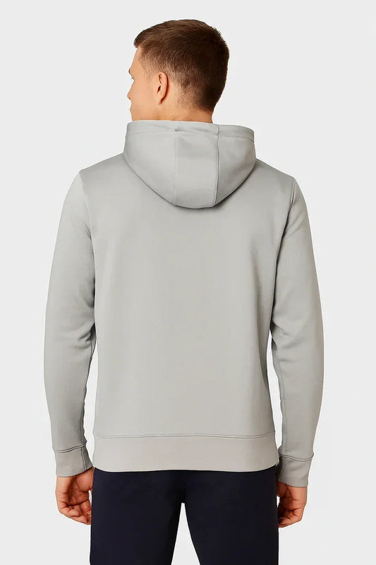 Bulk Custom Men's Gray Hoodie for Ultimate Comfort and Everyday Style with Logo Embroidery - Manufacturer Qiandao