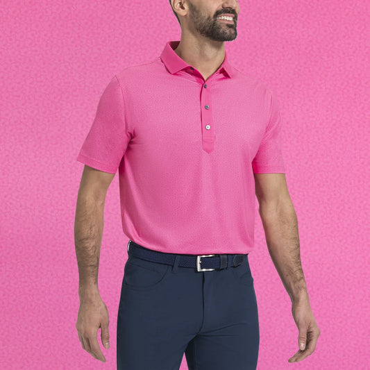 Bulk Custom Custom Logo Quick Dry Performance Athletic Casual Spandex Polyester Floral Printed Sublimated Knit Firm Collar Golf Shirt Polos with Logo Embroidery - Manufacturer Qiandao