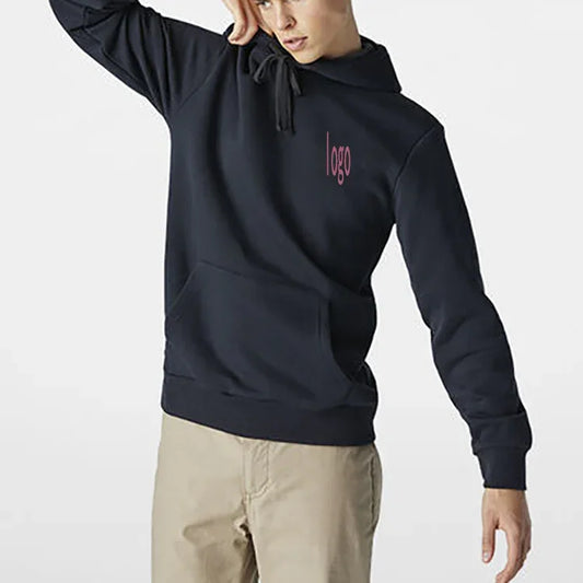 Bulk Custom 2025 Customize Logo Basic Style High Quality Stylish Hoodies Blank 100% Cotton Men Slim Fit Hoodies with Logo Embroidery - Manufacturer Qiandao