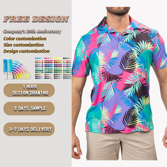 Custom Logo Embroidered 4 Way Stretch Golf Shirts Men 94 Nylon 6 Spandex Polo Shirt