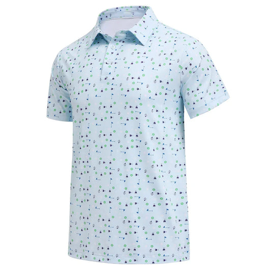 Bulk Custom Custom Embroidered logo Performance Vintage Printed Casual Men's Latest Style Short Sleeve Polo Shirts Oem Supplier Golf Wear with Logo Embroidery - Manufacturer Qiandao