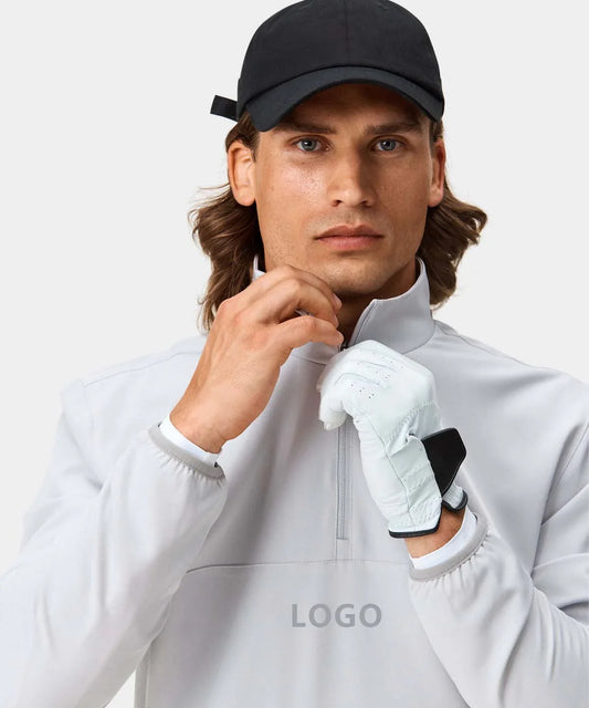 Bulk Custom Winter Polyester Harajuku Men Fashion Sports Plus Size Pocket Golf Pullover Hoodies Sweatshirt Streetwear Clothing with Logo Embroidery - Manufacturer Qiandao