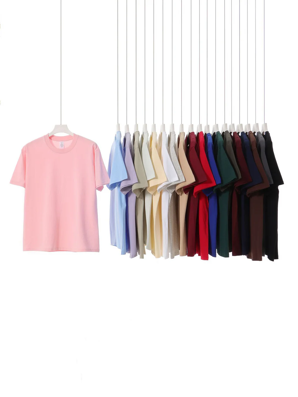 Summer Cotton T-Shirts - Custom Polo Shirts in Various Colors for Comfort and Style