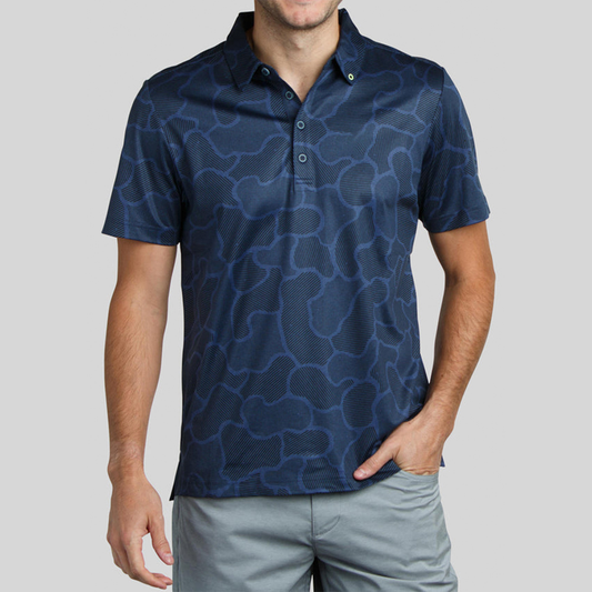 Custom logo 94% Polyester 6 % Spandex Luxury Pique Polo Shirts Four Way Stretch Golf Clothing